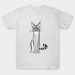 Weird cat drawing T-Shirt